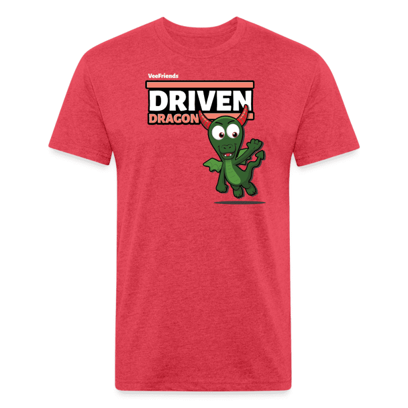 Driven Dragon Character Comfort Adult Tee - heather red