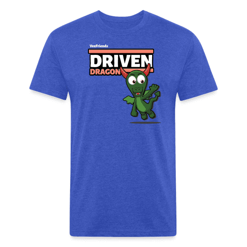 Driven Dragon Character Comfort Adult Tee - heather royal