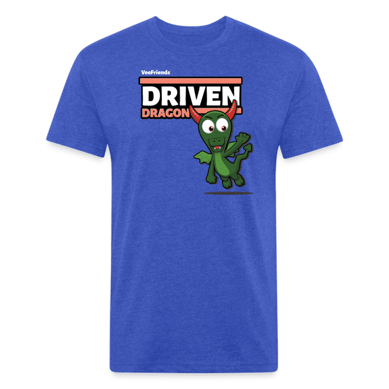 Driven Dragon Character Comfort Adult Tee - heather royal