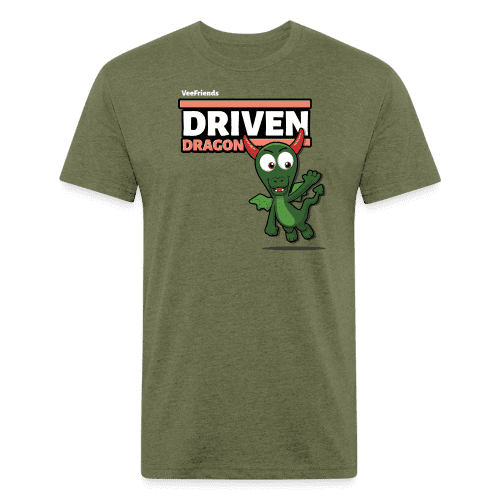 Driven Dragon Character Comfort Adult Tee - heather military green