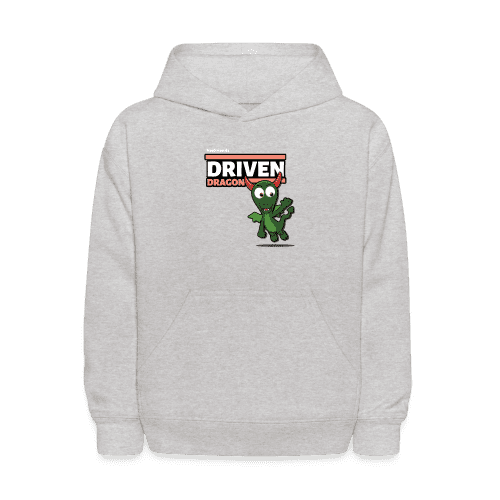 Driven Dragon Character Comfort Kids Hoodie - heather gray