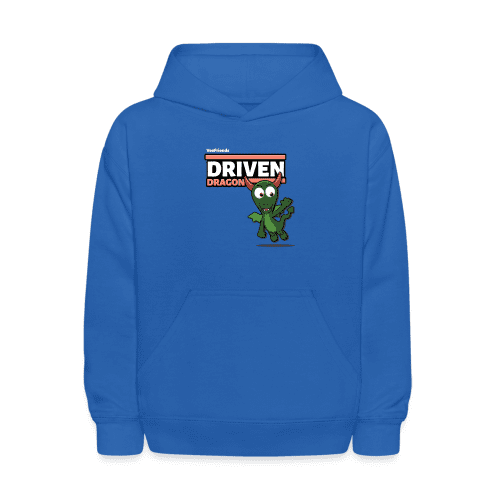 Driven Dragon Character Comfort Kids Hoodie - royal blue