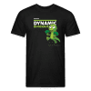 Dynamic Dinosaur Character Comfort Adult Tee - black