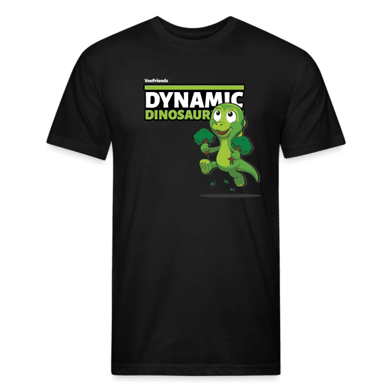 Dynamic Dinosaur Character Comfort Adult Tee - black