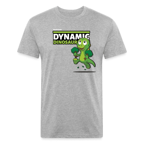 Dynamic Dinosaur Character Comfort Adult Tee - heather gray