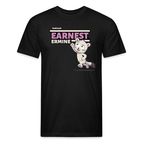 Earnest Ermine Character Comfort Adult Tee - black