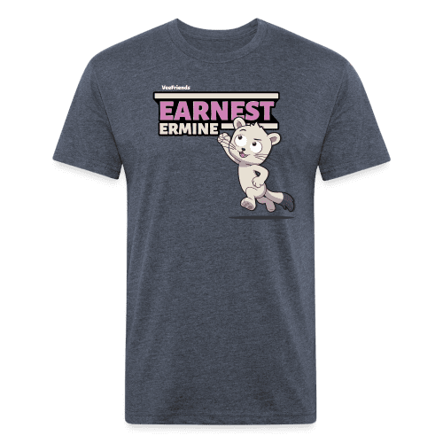 Earnest Ermine Character Comfort Adult Tee - heather navy