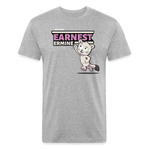 Earnest Ermine Character Comfort Adult Tee - heather gray