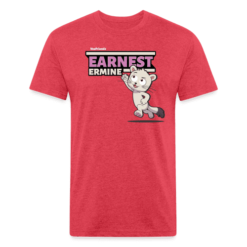 Earnest Ermine Character Comfort Adult Tee - heather red