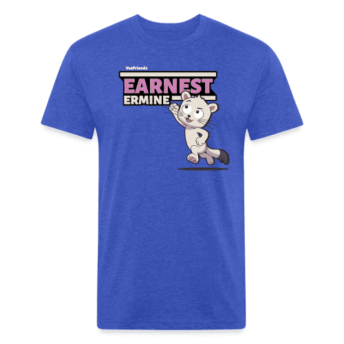 Earnest Ermine Character Comfort Adult Tee - heather royal