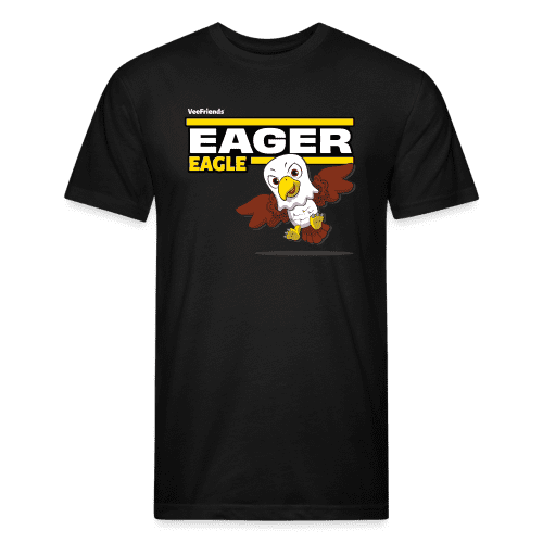 Eager Eagle Character Comfort Adult Tee - black