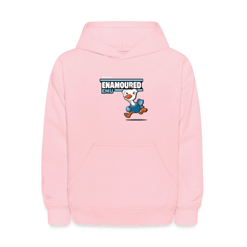 Enamoured Emu Character Comfort Kids Hoodie - pink