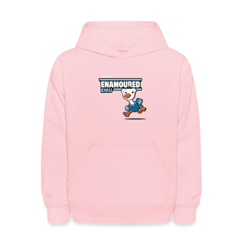 Enamoured Emu Character Comfort Kids Hoodie - pink