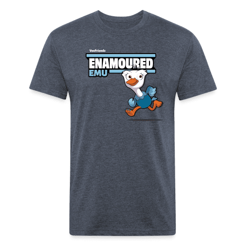 Enamoured Emu Character Comfort Adult Tee - heather navy