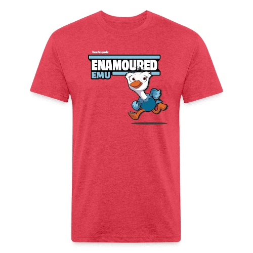 Enamoured Emu Character Comfort Adult Tee - heather red