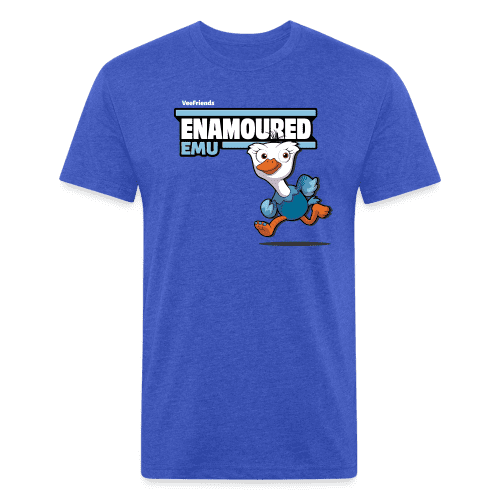 Enamoured Emu Character Comfort Adult Tee - heather royal