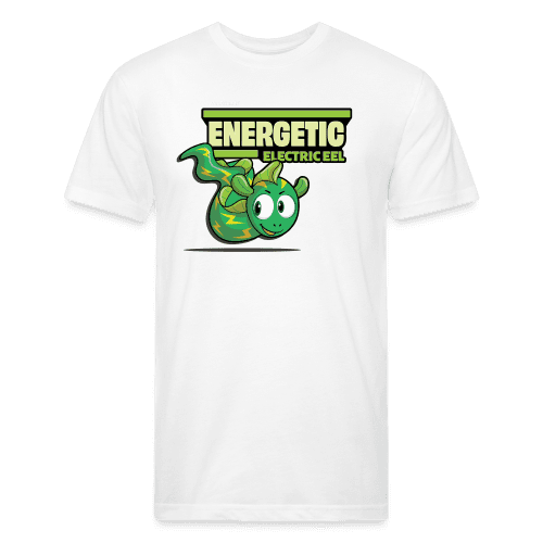 Energetic Electric Eel Character Comfort Adult Tee - white