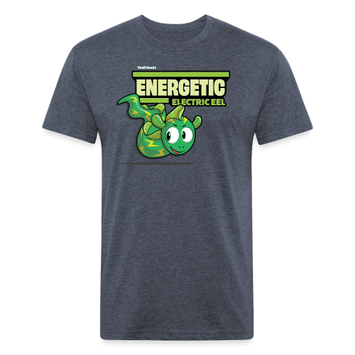 Energetic Electric Eel Character Comfort Adult Tee - heather navy