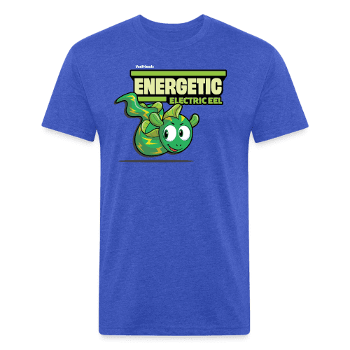 Energetic Electric Eel Character Comfort Adult Tee - heather royal