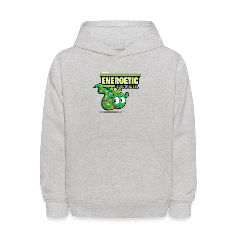 Energetic Electric Eel Character Comfort Kids Hoodie - heather gray