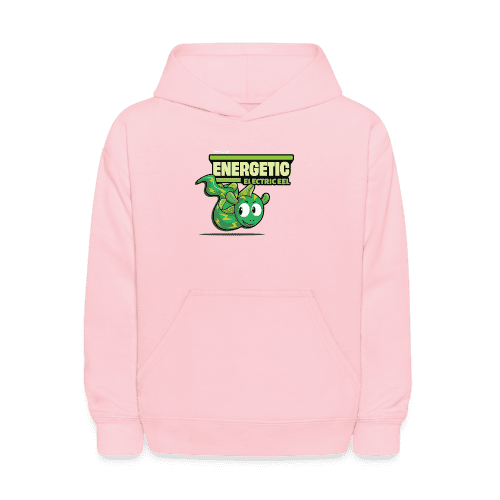 Energetic Electric Eel Character Comfort Kids Hoodie - pink