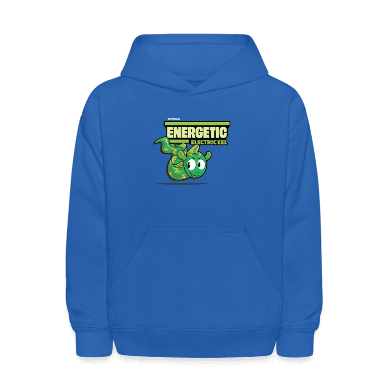 Energetic Electric Eel Character Comfort Kids Hoodie - royal blue