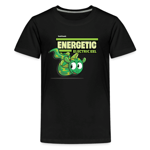 Energetic Electric Eel Character Comfort Kids Tee - black