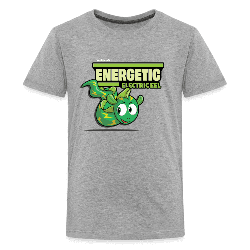 Energetic Electric Eel Character Comfort Kids Tee - heather gray