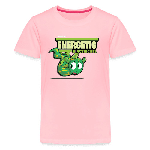 Energetic Electric Eel Character Comfort Kids Tee - pink