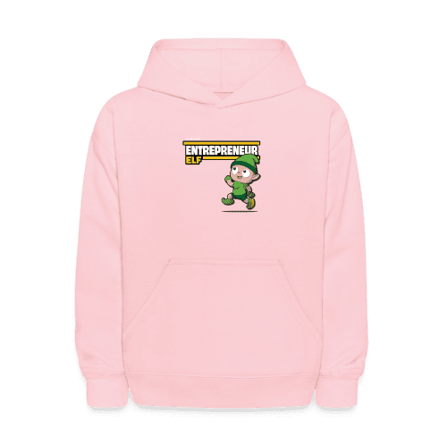 Entrepreneur Elf Character Comfort Kids Hoodie - pink