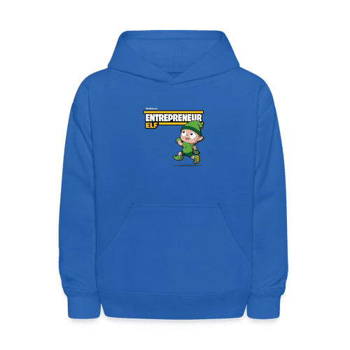 Entrepreneur Elf Character Comfort Kids Hoodie - royal blue