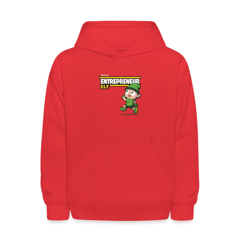 Entrepreneur Elf Character Comfort Kids Hoodie - red