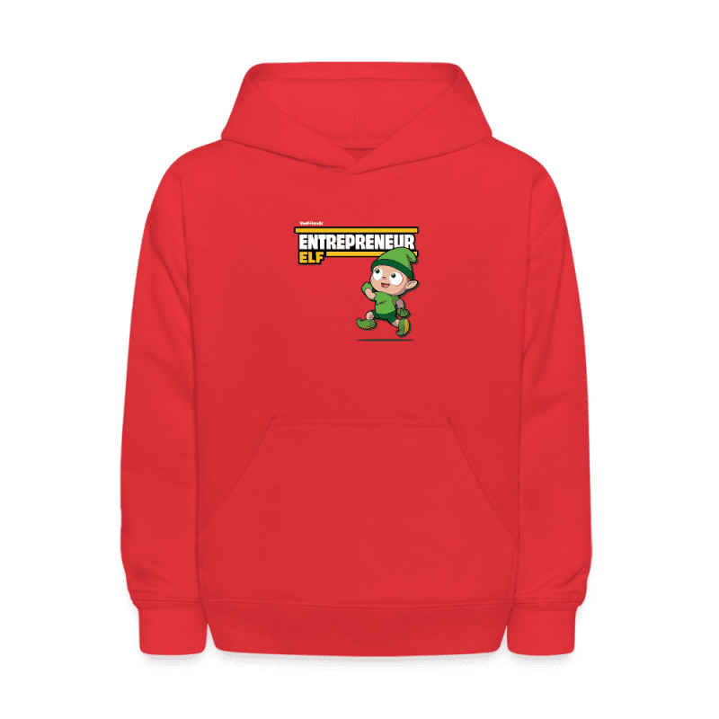 Entrepreneur Elf Character Comfort Kids Hoodie - red