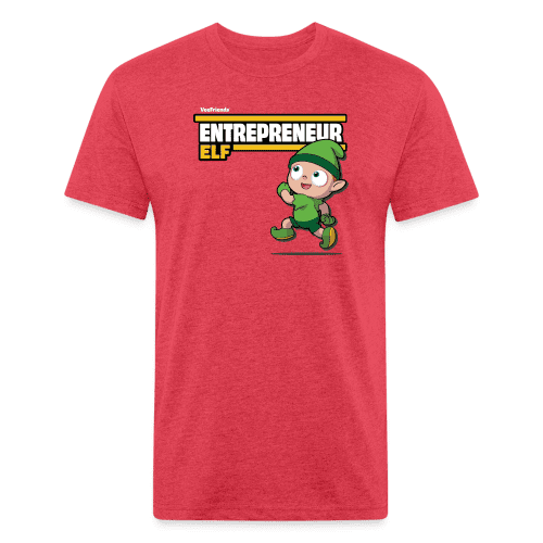 Entrepreneur Elf Character Comfort Adult Tee - heather red