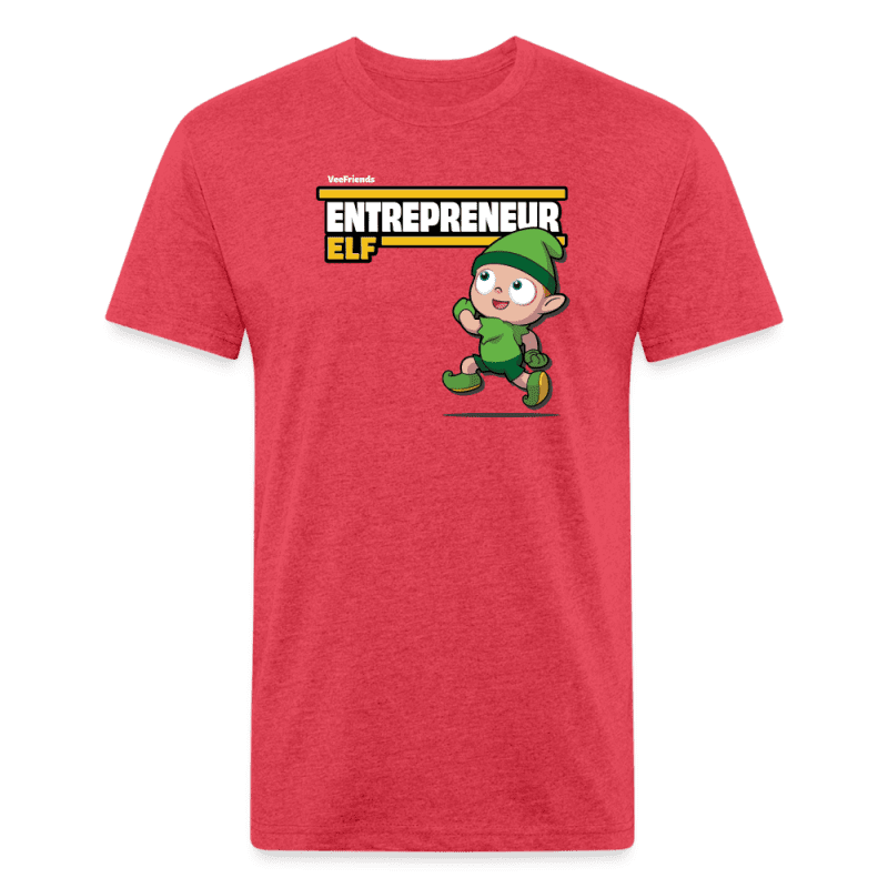 Entrepreneur Elf Character Comfort Adult Tee - heather red