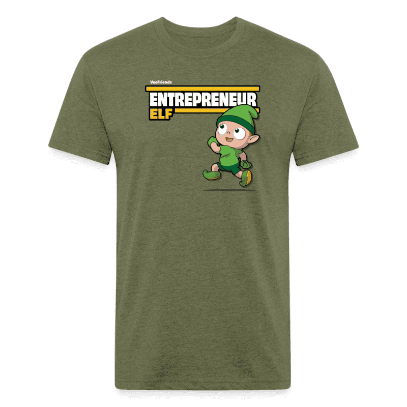 Entrepreneur Elf Character Comfort Adult Tee - heather military green