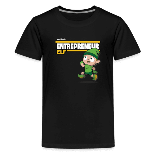 Entrepreneur Elf Character Comfort Kids Tee - black