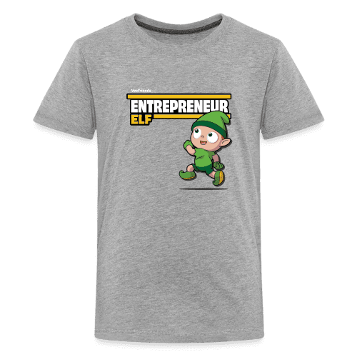 Entrepreneur Elf Character Comfort Kids Tee - heather gray