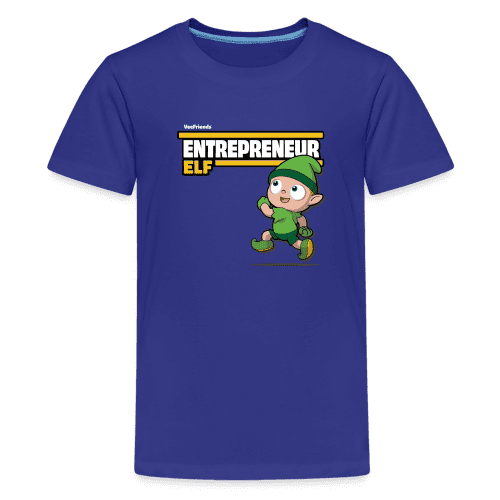 Entrepreneur Elf Character Comfort Kids Tee - royal blue