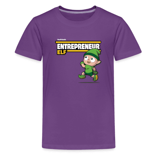 Entrepreneur Elf Character Comfort Kids Tee - purple