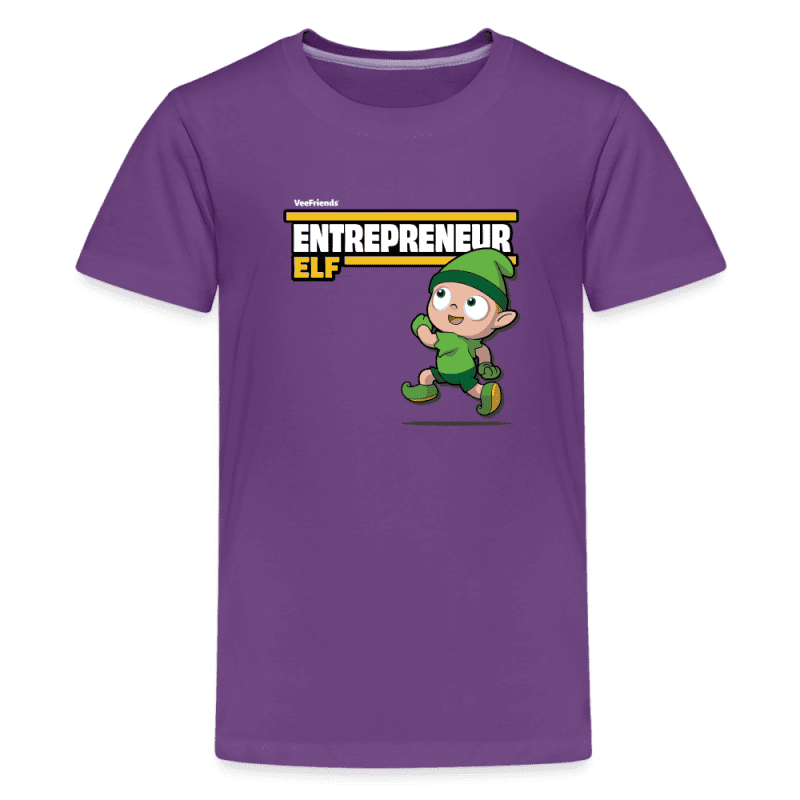 Entrepreneur Elf Character Comfort Kids Tee - purple