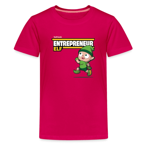 Entrepreneur Elf Character Comfort Kids Tee - dark pink