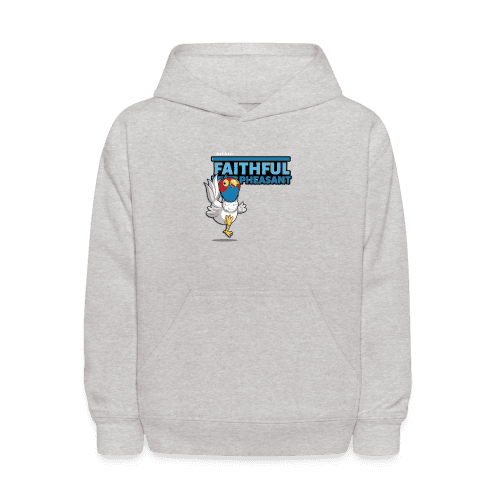 Faithful Pheasant Character Comfort Kids Hoodie - heather gray