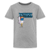 Faithful Pheasant Character Comfort Kids Tee - heather gray