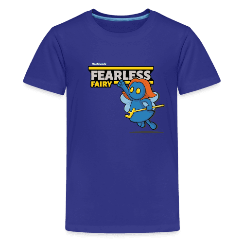 Fearless Fairy Character Comfort Kids Tee - royal blue