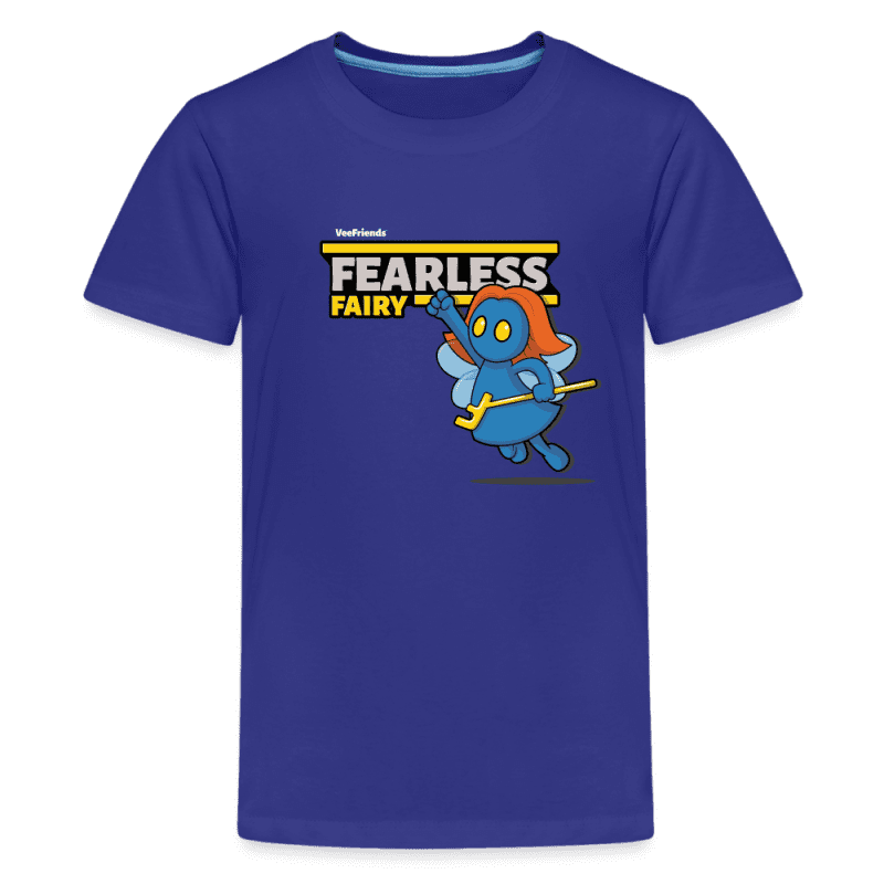 Fearless Fairy Character Comfort Kids Tee - royal blue