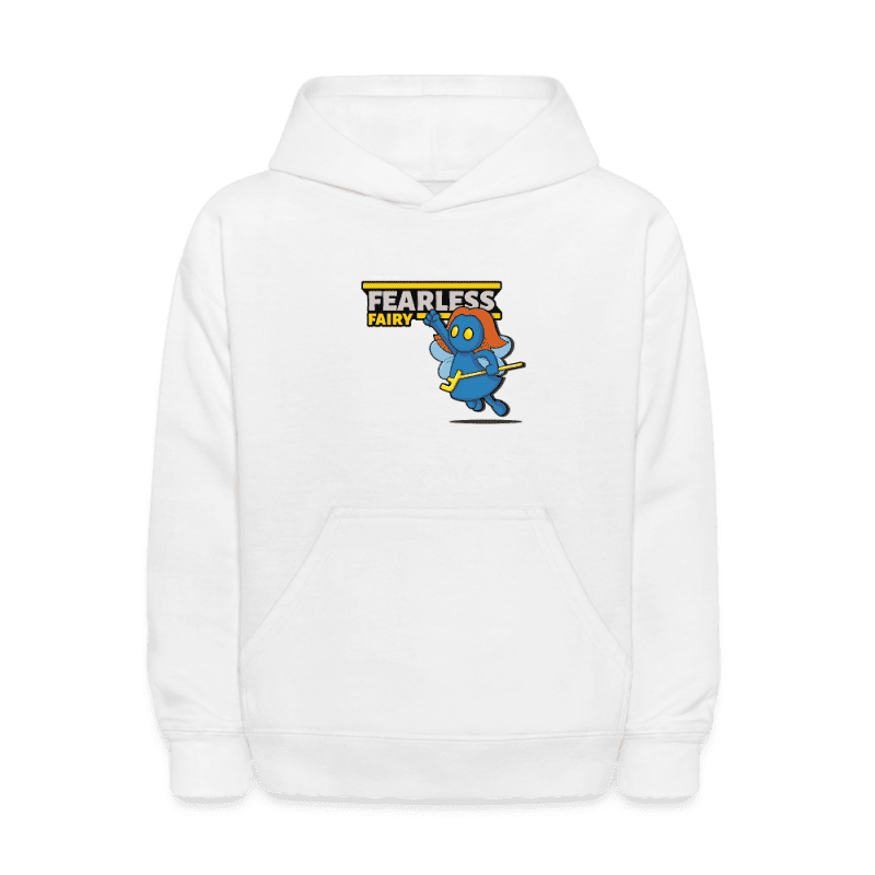 Fearless Fairy Character Comfort Kids Hoodie - white