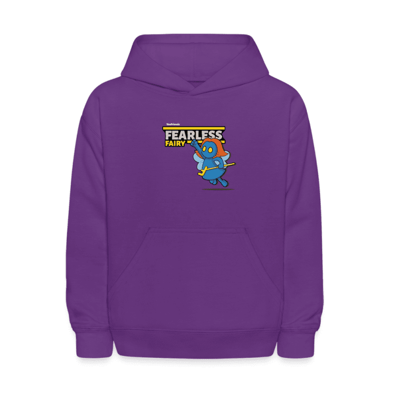 Fearless Fairy Character Comfort Kids Hoodie - purple