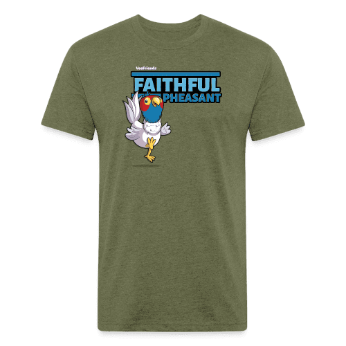 Faithful Pheasant Character Comfort Adult Tee - heather military green