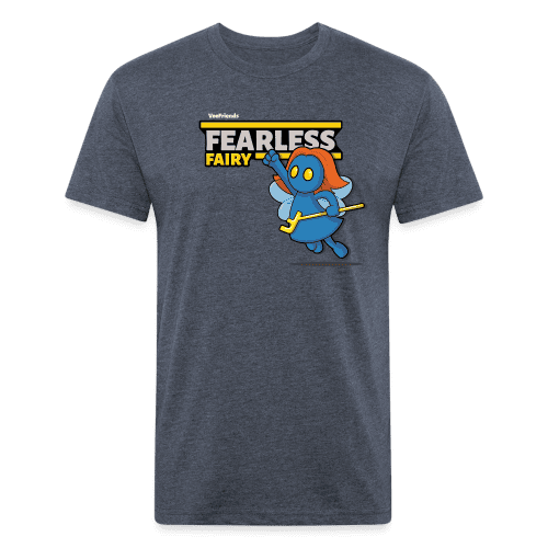 Fearless Fairy Character Comfort Adult Tee - heather navy